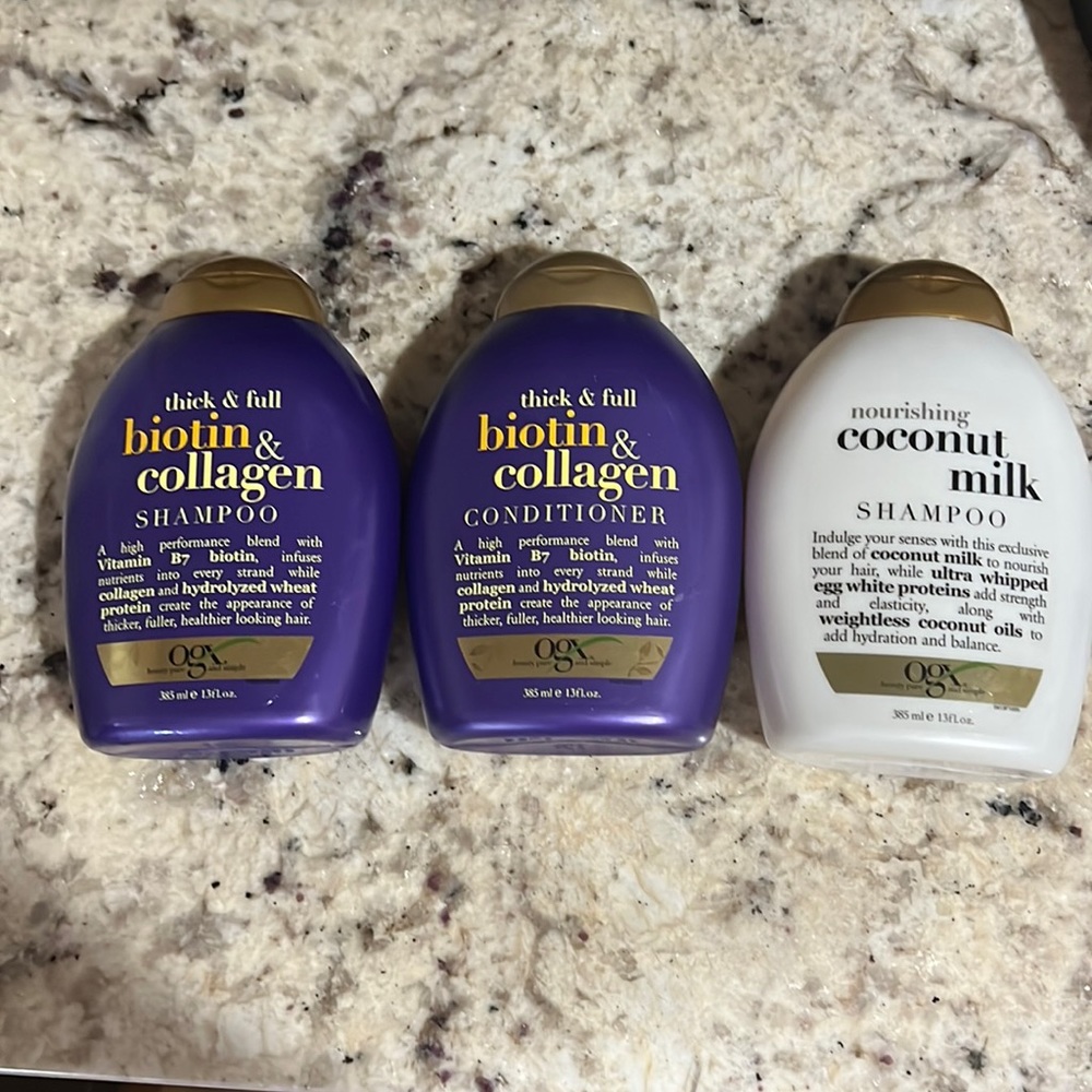 OGX shampoo and conditioner